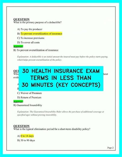 Health Insurance Exam Terms: Master These 30 Key Concepts in Under 30 Minutes