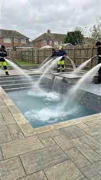 Abandoned backyard turns into Beautiful Pool 😍 #renovation #timelapse #diy
