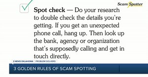 Three Golden Rules: How to spot and avoid a scam