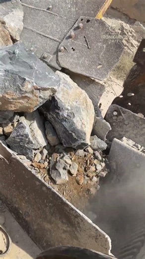 IRON GIANT UNLEASHED! ⚒️showcases the world of heavy machinery & Massive Rock #shorts April 11, 2026