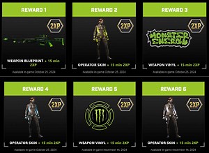 CoD Black Ops 6: All Monster Energy rewards and how to redeem them