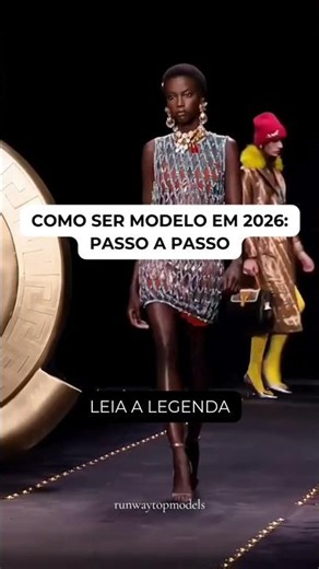SE você quer ser modelo, leia a legenda
