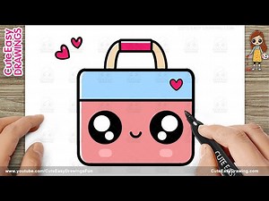 How to Draw a Cute Office Bag - Simple & Easy for Kids and Toddlers - Videos For Kids