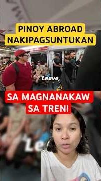 VIRAL PICKPOCKET VS PINOY FILIPINO SA ROME PUMALAG SA MGA MAGNANAKAW SA TREN#shorts #tagalogyoutuber
