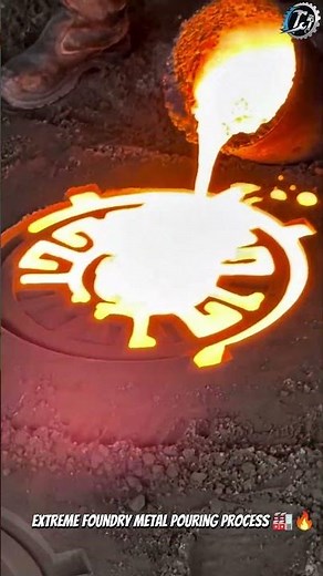 Molten Iron Casting Process Explained 🔥⚙️ #Foundry #MetalCasting #Engineering
