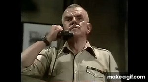 Windsor Davies - Sergeant Shutup on Make a GIF