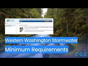 WESTERN WASHINGTON MINIMUM REQUIREMENTS | Introduction and Minimum Requirement #1
