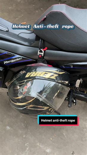 Secure Your Helmet with Anti-Theft Rope