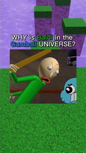 WHY Is Baldi In The Gumball Universe?! 😭💀 #shorts #roblox #cartoon