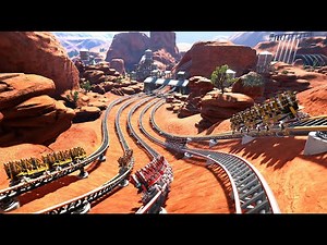 Race on a 115mph 5 Track Roller Coaster! POV