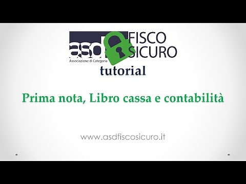 Prima nota di cassa - 4 - Tutorial di Asd Fisco Sicuro