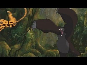 (Slow Motion) Kerchak vs Sabor - 1 - "Tarzan" (1999)