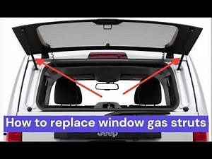 How To Replace Rear Window Gas Struts On Any Cars