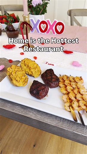 Meridian Farm Market on Instagram: "Flowers are cute. This is unforgettable. 🥩🍤 Our Surf & Turf Steak Combo is the Valentine’s dinner people actually remember, with options starting at $25 (regular $35.96). Choose your perfect dinner: 🥩 $25 Surf & Turf 2 × 100% grass-fed Top Sirloin steaks (6oz) 🥔 2 stuffed potatoes 🍤 4 lemon garlic prawn skewers 🥩 $35 Surf & Turf 2 × 100% grass-fed New York Strip steaks (7oz) 🥔 2 stuffed potatoes 🍤 4 lemon garlic prawn skewers 🥩 $40 Surf & Turf 2 × 100