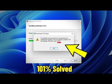 How to Fix The error code is 2502 / 2503 while install or uninstall Programs on Windows 11/10/8/7 ✅