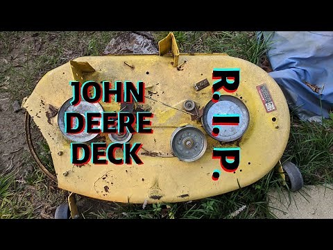 Replace a Mowing Deck on John Deere D110 Lawn Tractor