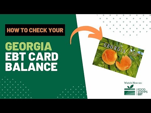 How to Check Georgia EBT Card Balance
