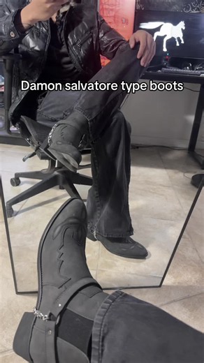 Damon Salvatore Type Boots — Gothic Leather Boots Guide