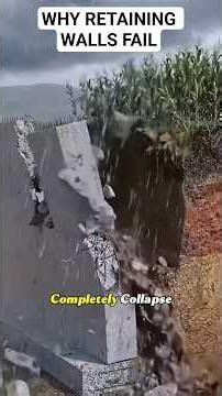 Why Retaining Wall Fails || Constructing Retaining wall #civilengineering #construction
