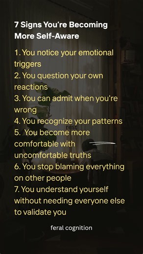 7 Signs You’re Becoming More Self-Aware #psychology #shorts #selfawareness