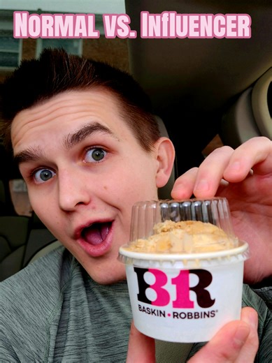 Normal People vs Influencers 🍌 @BaskinRobbinsUS Banana Dulce de Leche hits different depending on who you ask. Silent bite vs full influencer breakdown. #baskinrobbins #icecreamtok #desserttok #foodtok #comedy