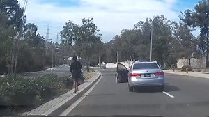Watch: woman ditches car while driving, rolls into oncoming traffic