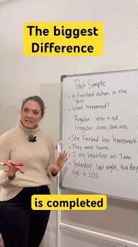 The most important thing to know about past simple and past perfect.