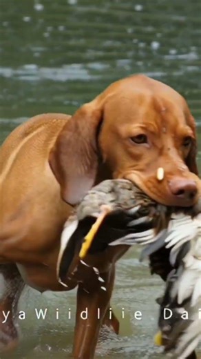 Incredible Hunting Dog Retrieves Duck Like a Pro 🐕🦆