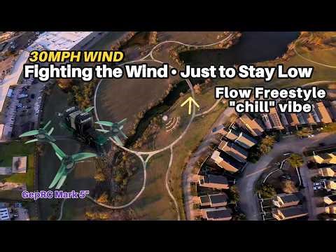 GEPRC Mark5 FPV Cinematic: Surfing 30mph Wind at Golden Hour