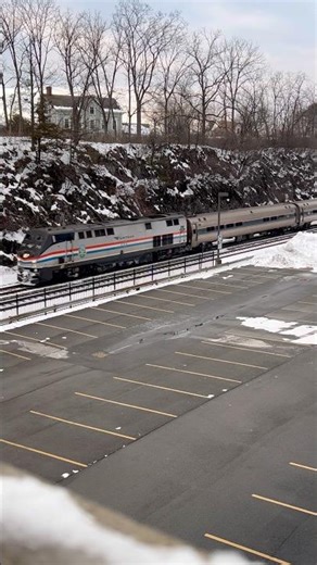 Amtrak K5LA Below A House! Ethan Allen Express #291 On The Empire Service Line! Hudson Valley, NY