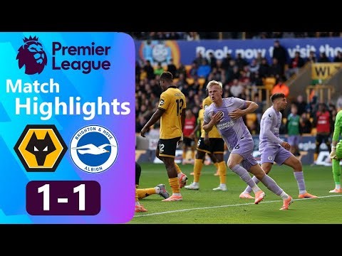 Wolves vs Brighton 1-1 Highlights Goals | Premier League 2025 | brighton wolves