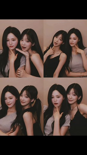 인생네컷 포즈 추천 4명 — 사란쨘 배경 파란색 아이디어