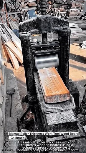 Manual Roller Thickness Work Tool Wood Board Calibration #worktool