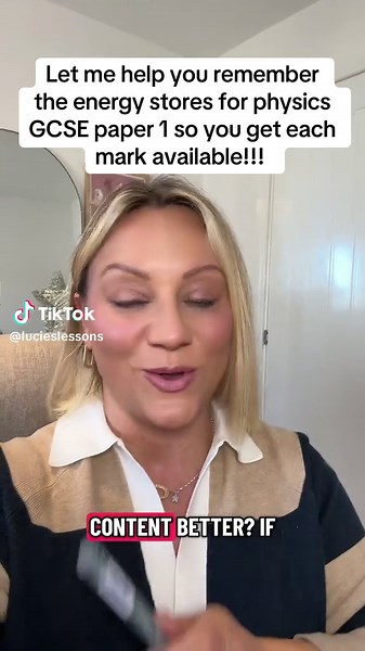 Memory hack for the energy stores for physics GCSE paper 1#gcse #physicsgcse #studytok #stemtok