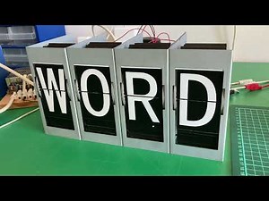 Split Flap Display Modules in Action