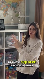 Links to my favorite bins for square storage shelves TARGET BINS: https://bit.ly/4fX6tFL https://bit.ly/4gN8s0T | That Practical Mom