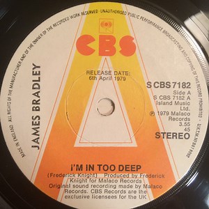 James Bradley - I'm In Too Deep / I Can't Get Enough Of Your Love