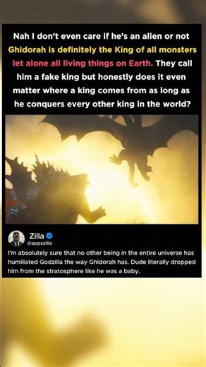 Ghidorah Is The Real King Of All Monsters, Not Godzilla