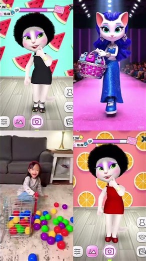 My Talking Angela – Funny Moments #mytalkingangela #shorts #funny