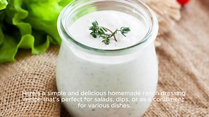 ranch dressing recipe