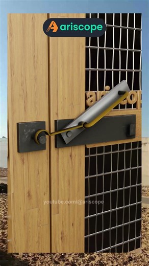 180 Smart DIY Trick 💡🔐 #GateLock #DoorLock #SecurityLock #LockAndKey #SmartLock