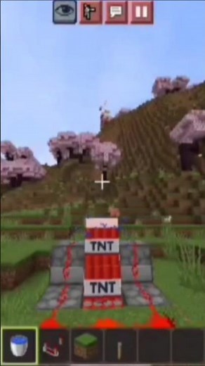 how to make a tnt launcher in Minecraft #minecraft #shorts