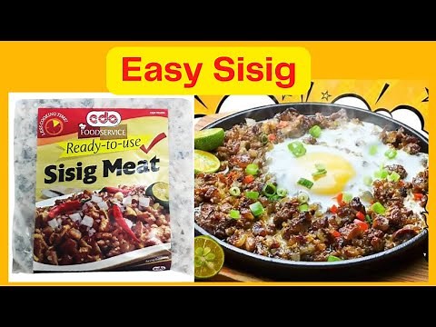 Sizzling Pork Sisig using CDO Ready To Use Meat Sisig