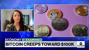 Bitcoin vaulted to a record high, surging more than 3% in early trading and hurtling toward investors' long-sought milestone: $100,000. Kristin Myers, ETF.com editor-in-chief, explains Bitcoin's value as the Trump administration prepares to take office. | ABC News Live