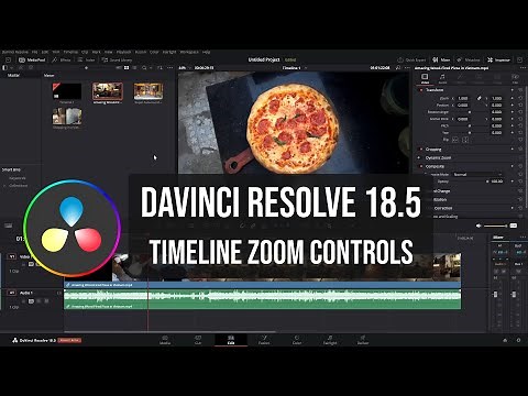 Davinci Resolve 18.5 | Timeline Zoom Controls