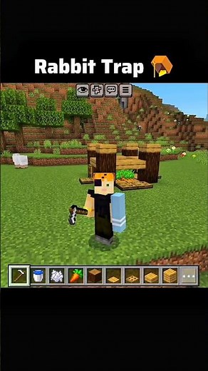 How to make a Rabbit Trap in Minecraft! #shorts