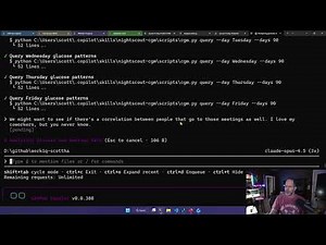 GitHub Coplot CLI+WorkIQ+Nightscout...can I correlate which coworker is stressing me out? Satya?