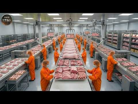 Inside a Modern Pork Line | From Bio-Secure Farms to Vacuum-Sealed Packs (Full Process)