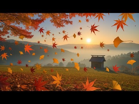 Autumn Calm 🍂 Let Go of Tension Wind + Flute