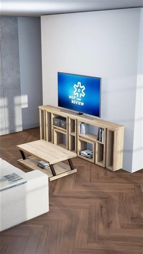 Small Apartment Design Concept. Transforming Furniture and Hidden Spaces